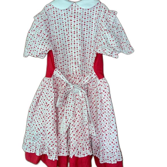 NWT Vintage Mary’s Classics Red & White Apron Dress 3T - Picture 4 of 6